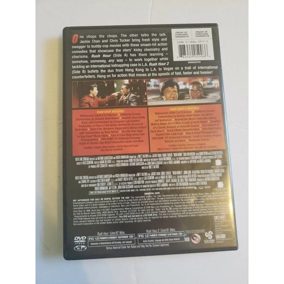 Rush Hour / Rush Hour 2 (DVD, 2001) - Picture 2 of 2